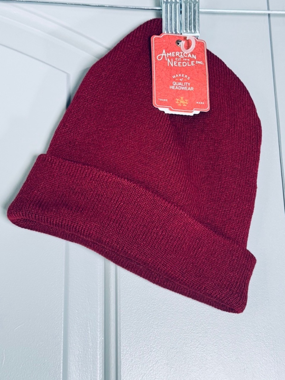 American Needle Dark Red Knit Beanie